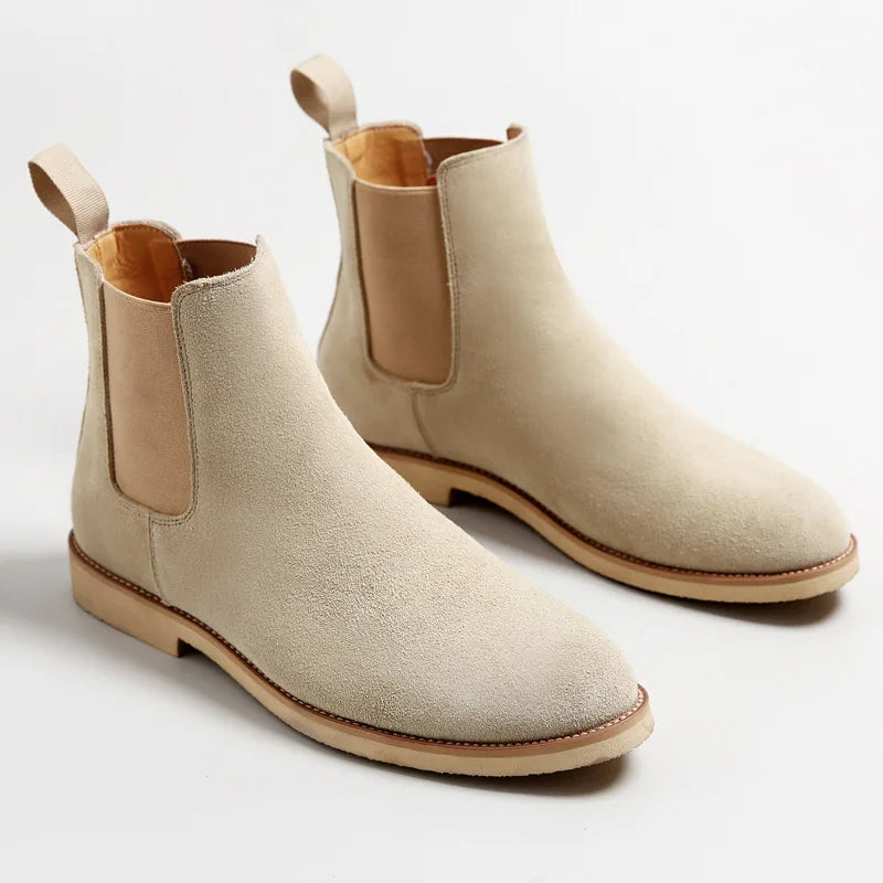 Men's Dark Brown Leather Chelsea Ankle Boot