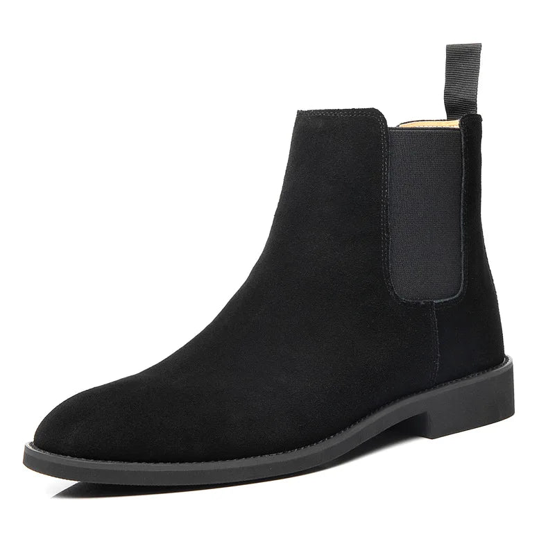 Classic Low Heel Chelsea Ankle Boots