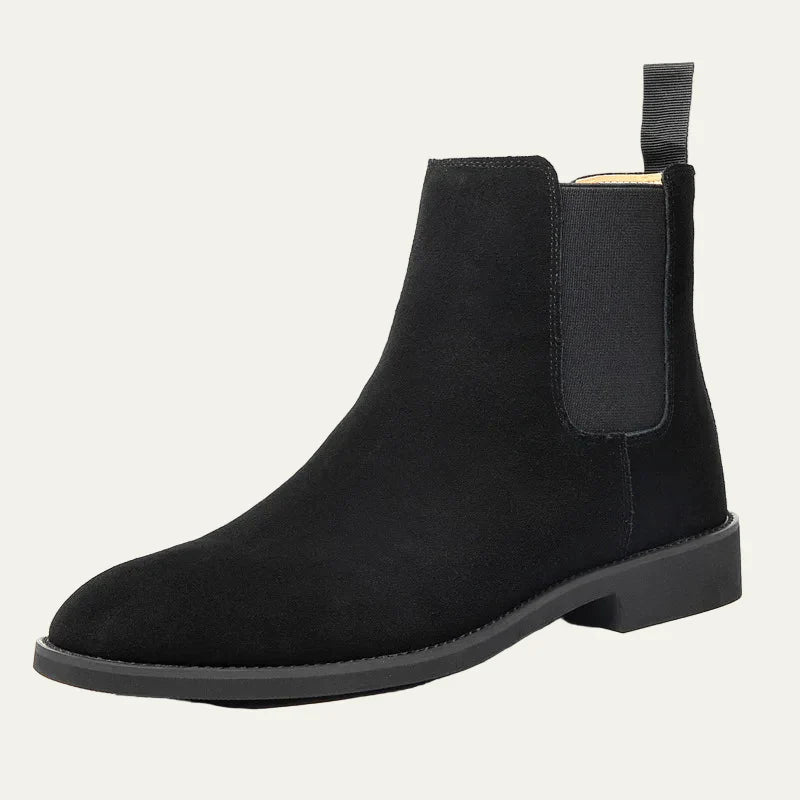 Men's Dark Brown Leather Chelsea Ankle Boot