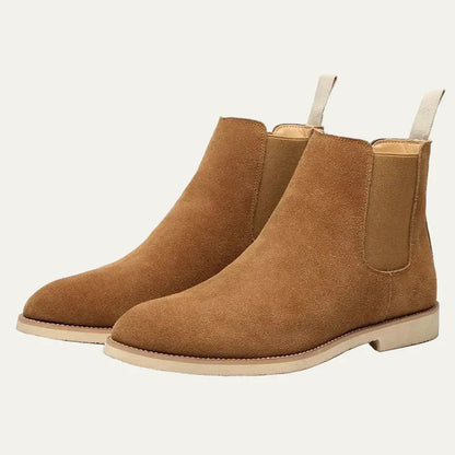 Men's Dark Brown Leather Chelsea Ankle Boot