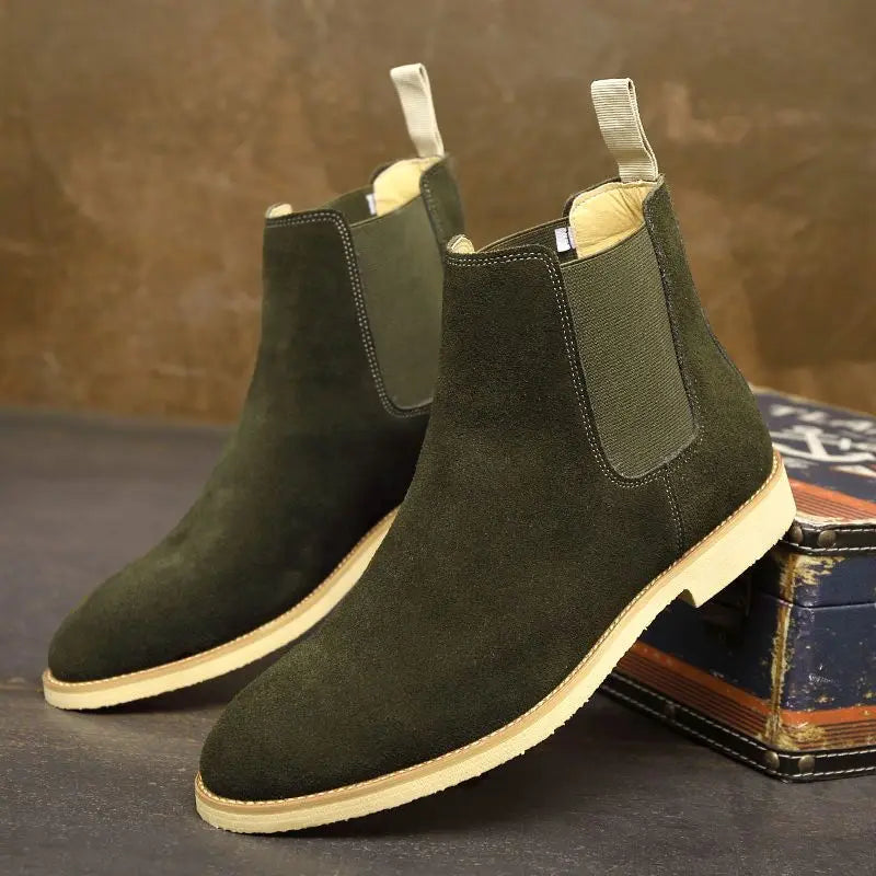 Classic Low Heel Chelsea Ankle Boots