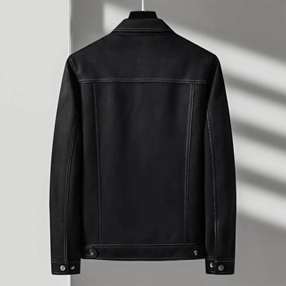 Classic Distressed Suede Leather Jacket