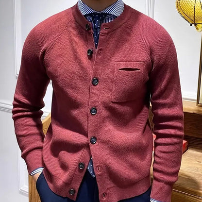 Cozy Ribbed Crew Neck Knit Sweater