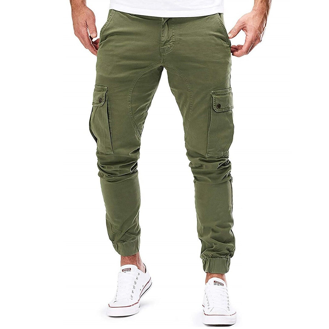 Men's Athletic Fit Cargo Joggers Comfortable Pants