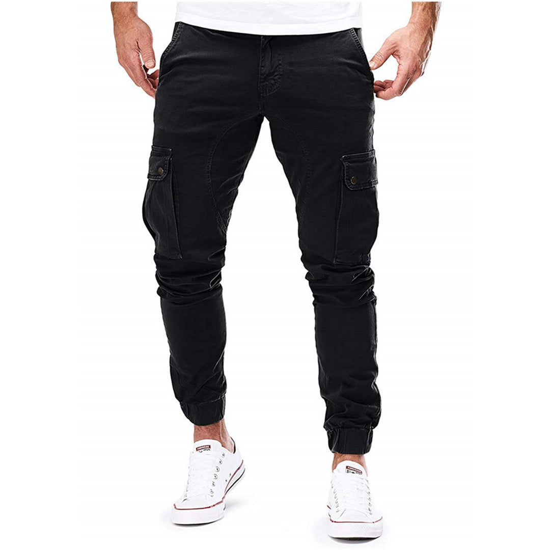 Men's Athletic Fit Cargo Joggers Comfortable Pants
