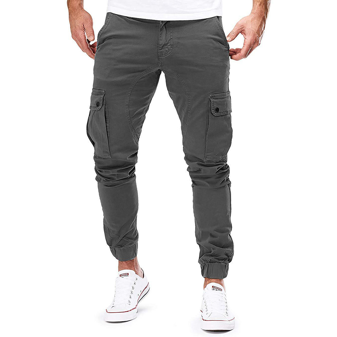 Men's Athletic Fit Cargo Joggers Comfortable Pants - OutfitLondon