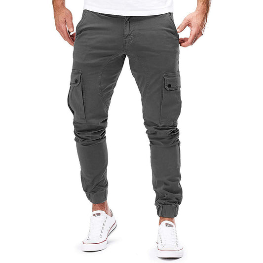 Men's Athletic Fit Cargo Joggers Comfortable Pants - OutfitLondon