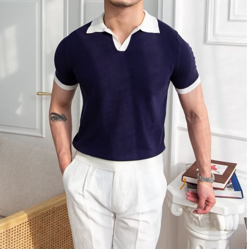 Classic Casual Polo Shirt - Comfort Fit with Crew Neck - OutfitLondon