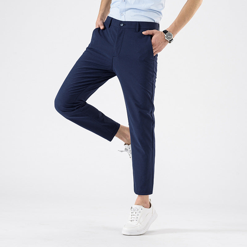 Slim Fit Dress Trousers – Versatile Casual Work Pants