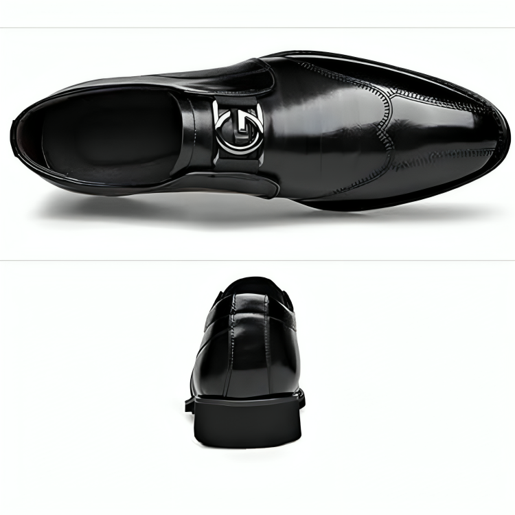 Classic Leather Wingtip Dress Shoes for Men