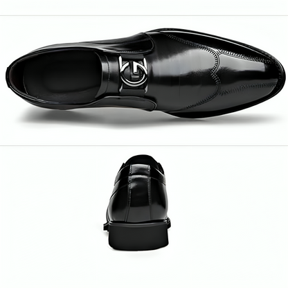 Classic Leather Wingtip Dress Shoes for Men
