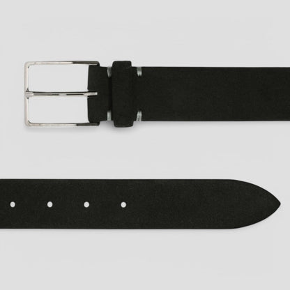 Men's Leather Dress Belt - Simple Classic Buckle Style