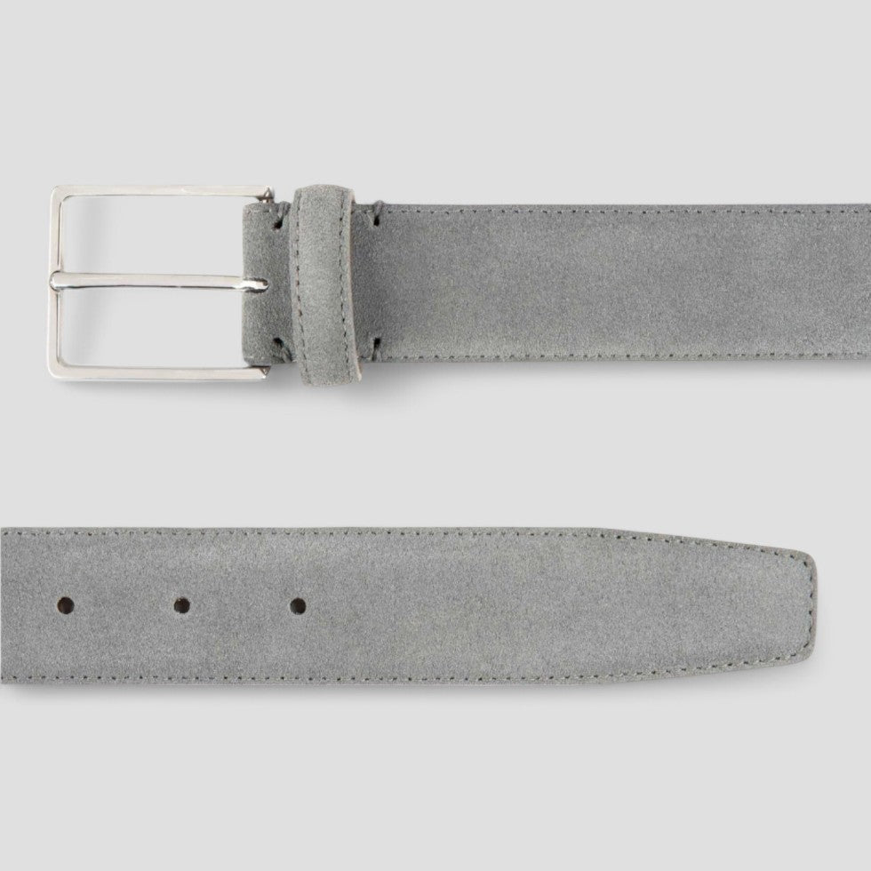 Men's Leather Dress Belt - Simple Classic Buckle Style