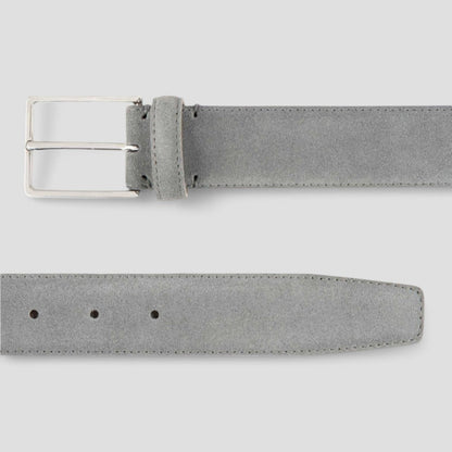 Men's Leather Dress Belt - Simple Classic Buckle Style
