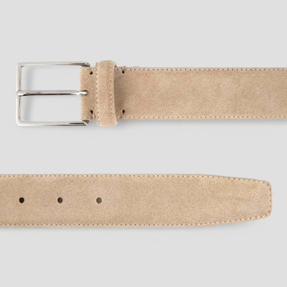 Men's Leather Dress Belt - Simple Classic Buckle Style