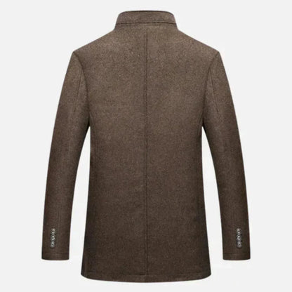 Classic Fit Notch Collar Button Overcoat