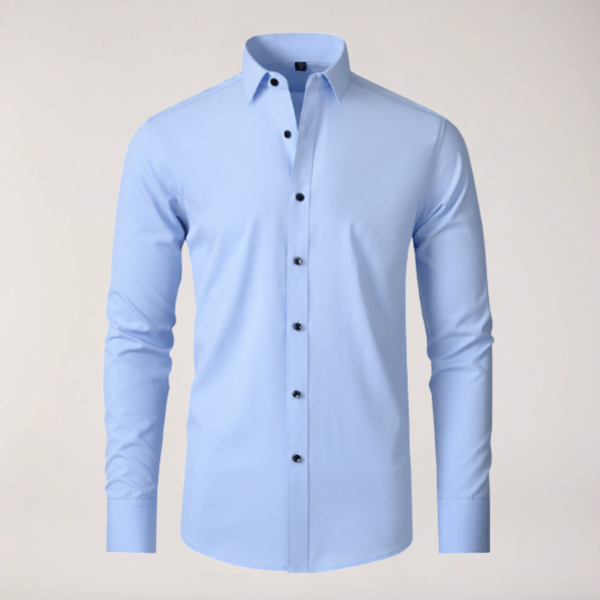 Slim Fit Men's Dress Shirt Long Sleeve Casual Button Down
