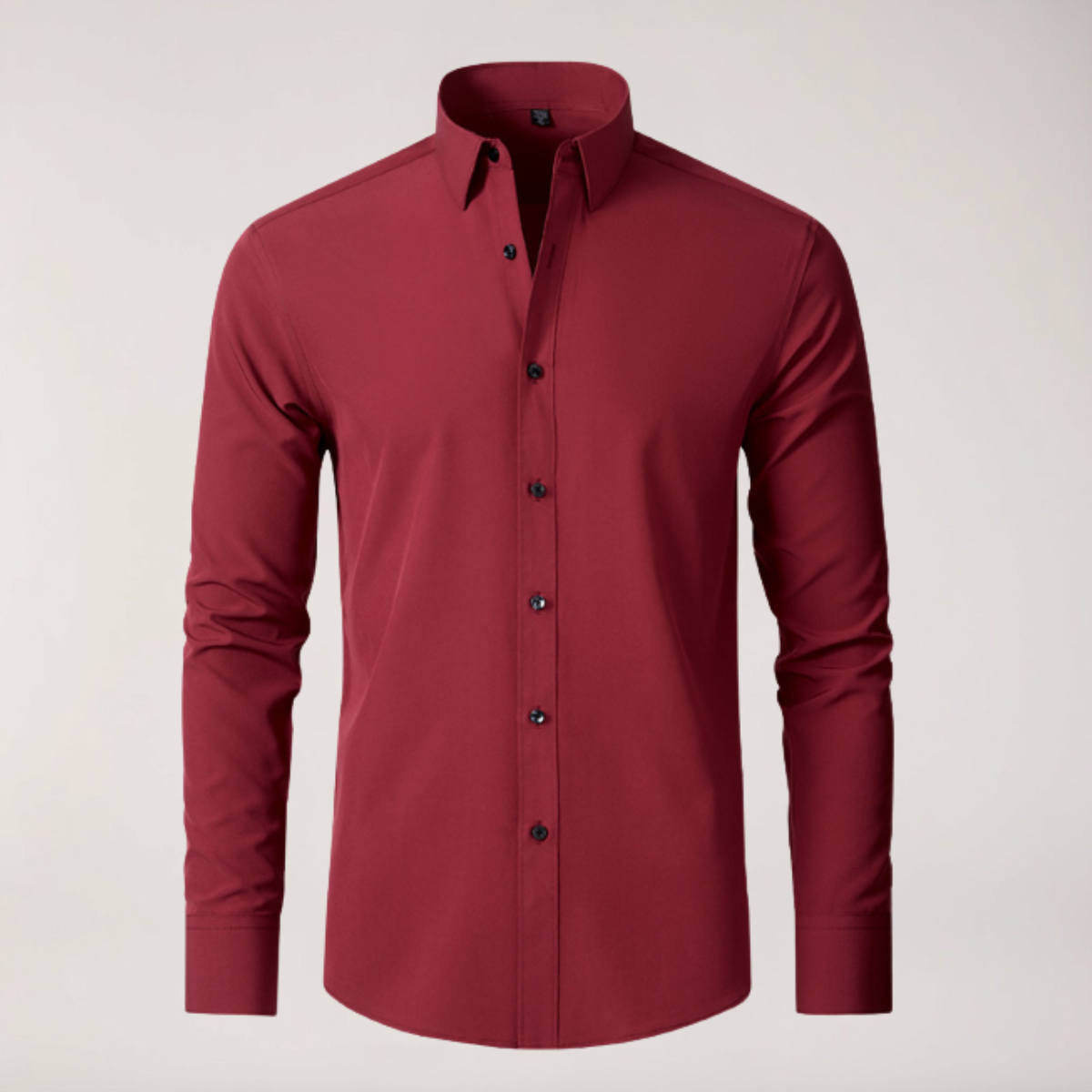 Slim Fit Men's Dress Shirt Long Sleeve Casual Button Down