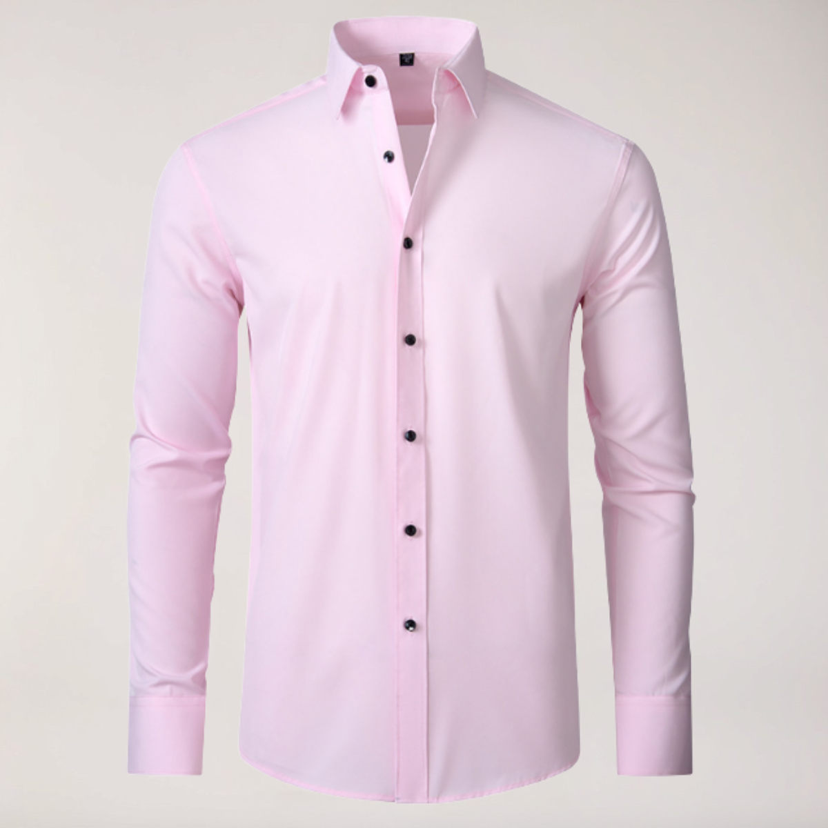 Slim Fit Men's Dress Shirt Long Sleeve Casual Button Down