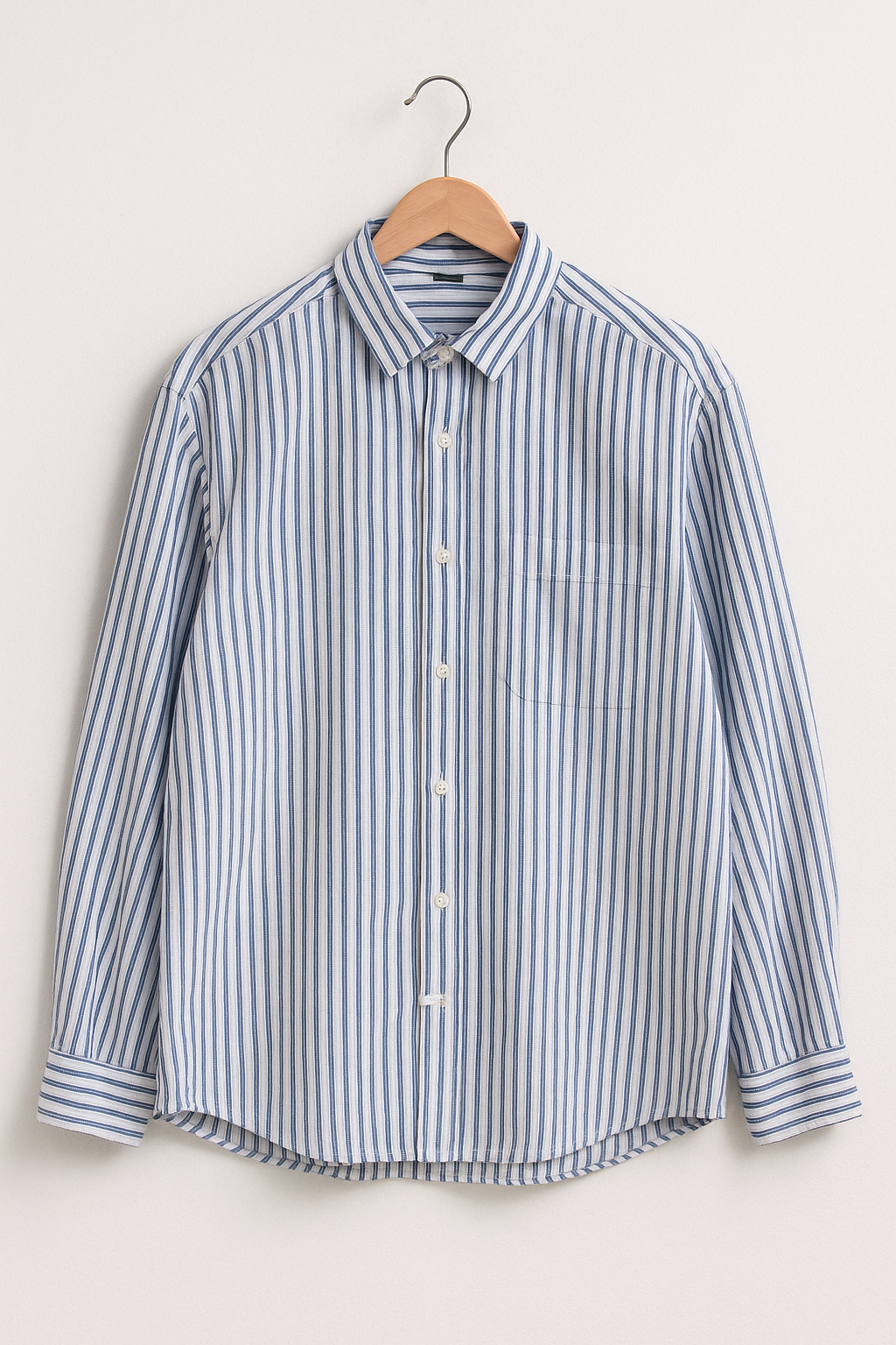 Classic Mens Vertical Stripe Shirt