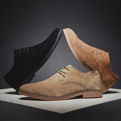 Luxury Suede Tie Oxford Shoes