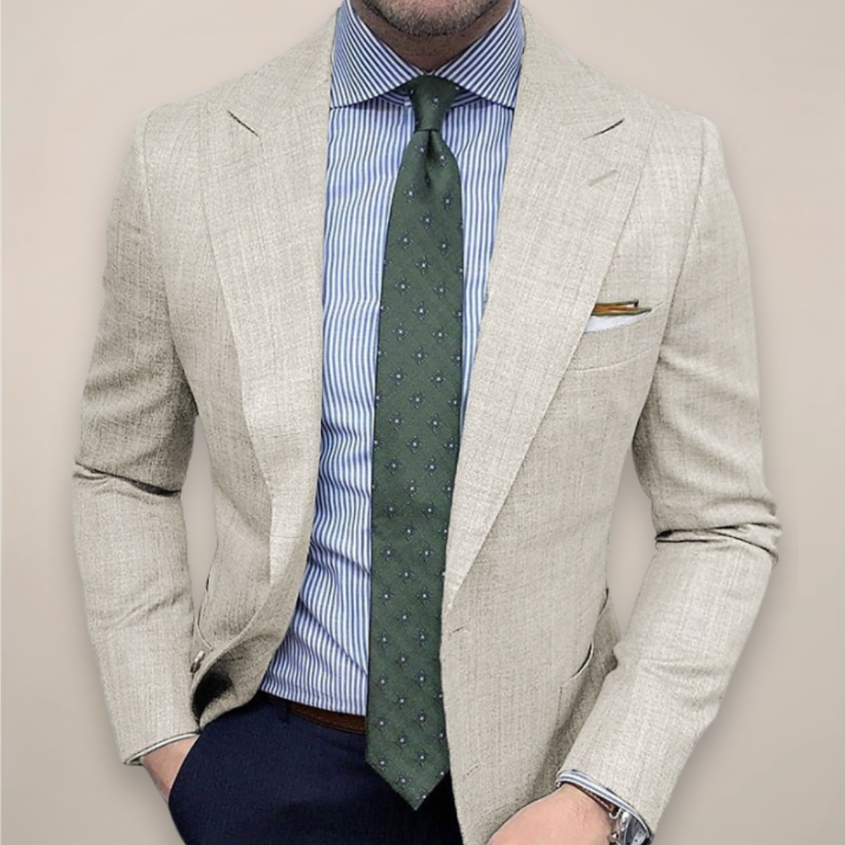 Slim Fit Men's Blazer Coat