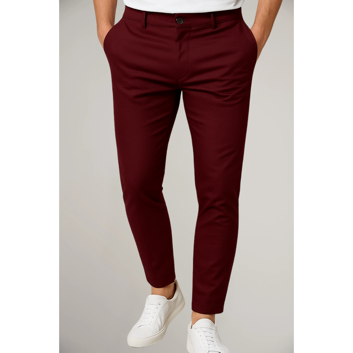 Slim Fit Formal Work Trousers - OutfitLondon