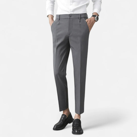 Men's Slim Fit Stretch Trousers - OutfitLondon
