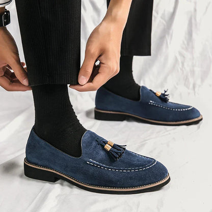 Men's Slip On Leather Moccasin Shoes