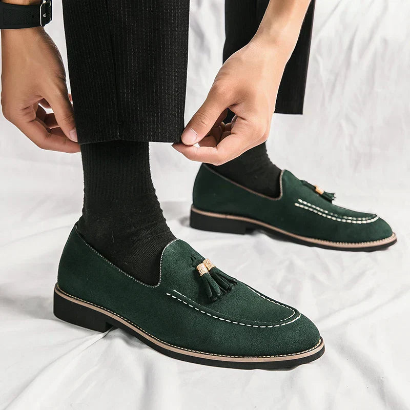 Men's Slip On Leather Moccasin Shoes