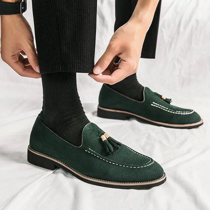 Men's Slip On Leather Moccasin Shoes