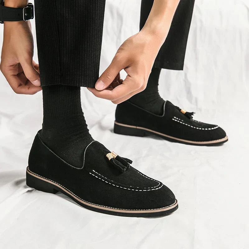 Men's Slip On Leather Moccasin Shoes