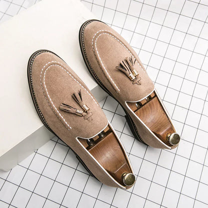 Men's Slip On Leather Moccasin Shoes