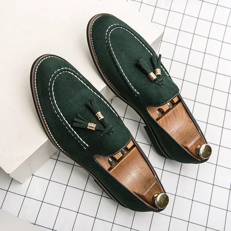 Men's Slip On Leather Moccasin Shoes
