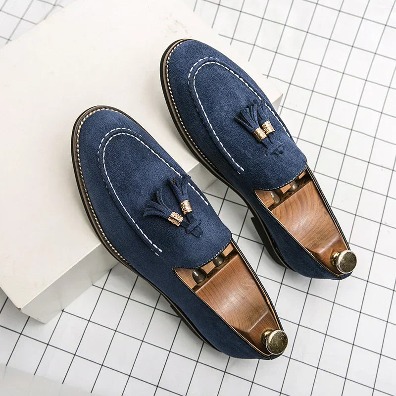Men's Slip On Leather Moccasin Shoes