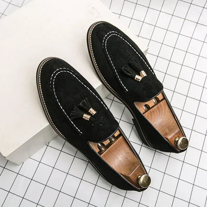 Men's Slip On Leather Moccasin Shoes