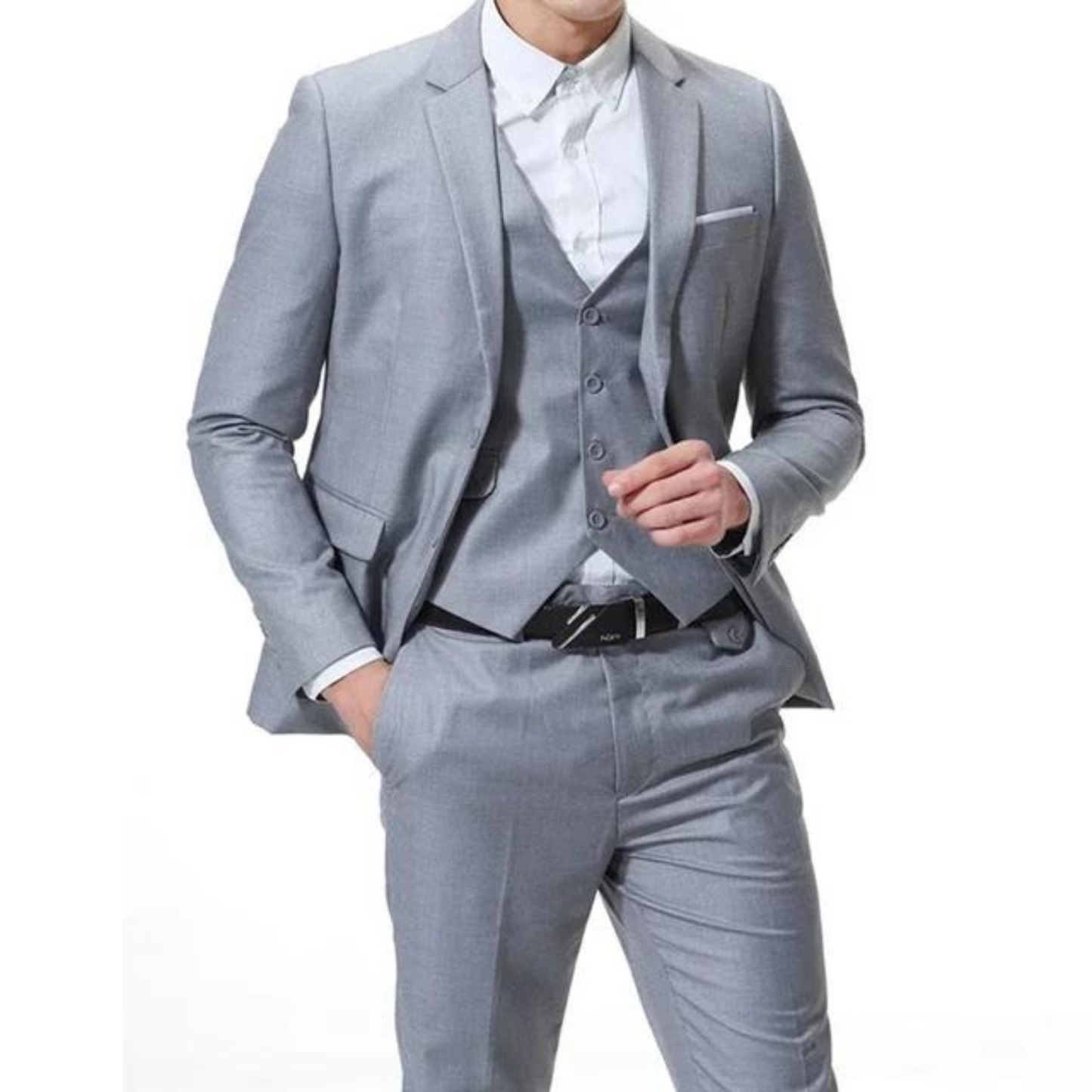 Classic Black 3-Piece Men's Formal Suit