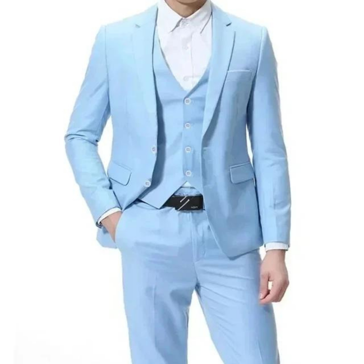 Classic Black 3-Piece Men's Formal Suit