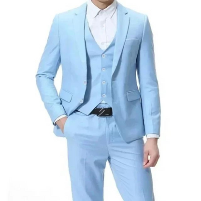 Classic Black 3-Piece Men's Formal Suit