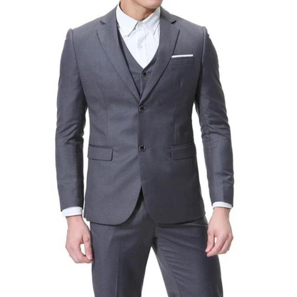 Classic Black 3-Piece Men's Formal Suit