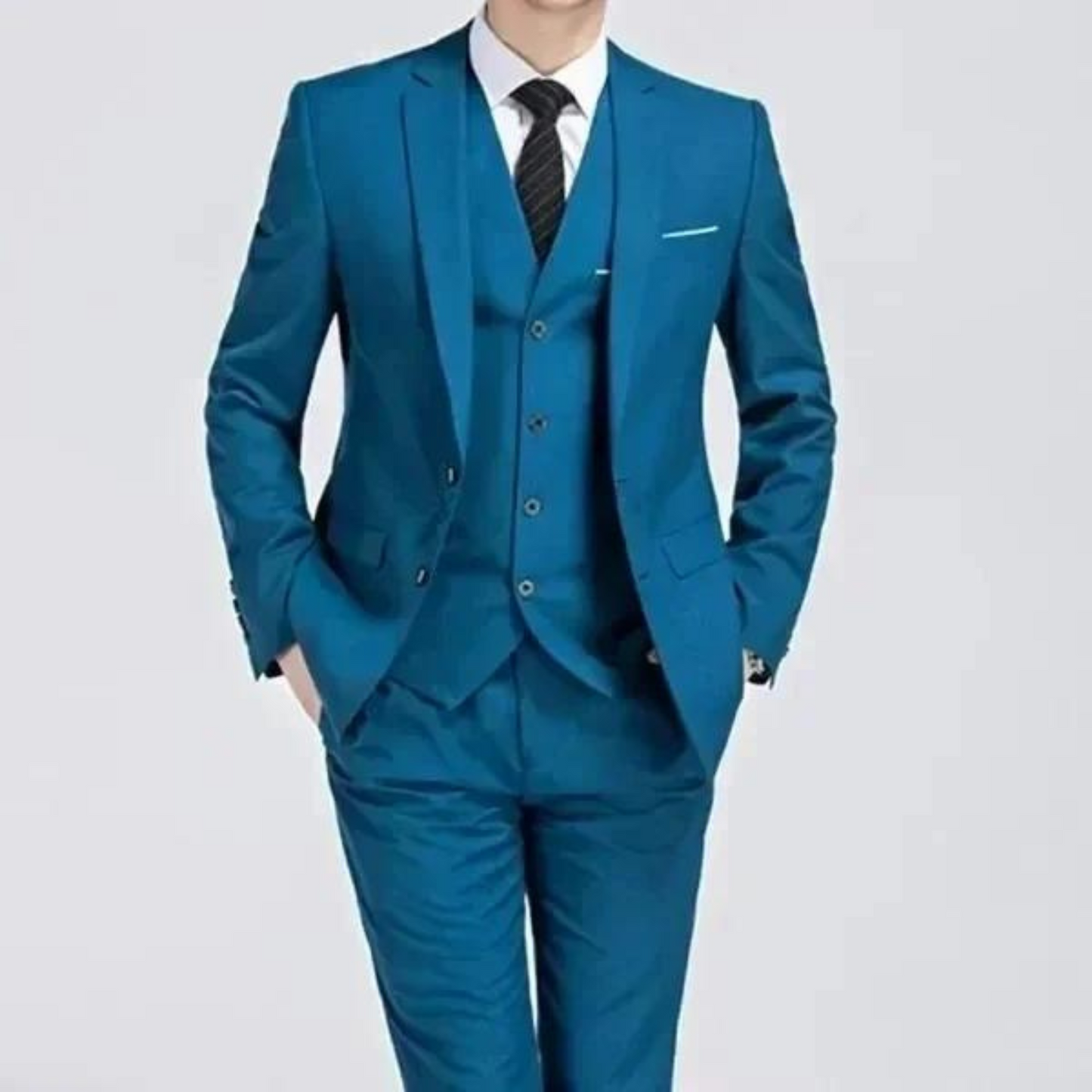 Classic Black 3-Piece Men's Formal Suit