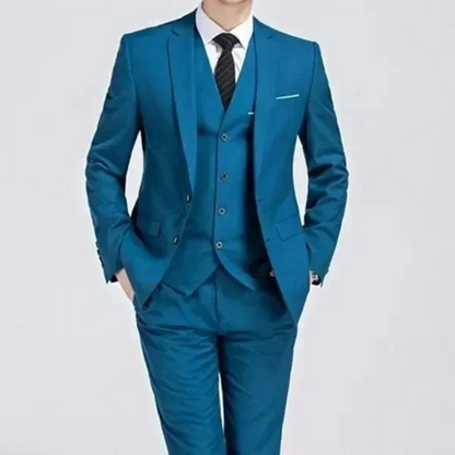Classic Black 3-Piece Men's Formal Suit
