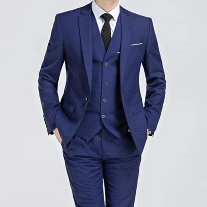 Classic Black 3-Piece Men's Formal Suit