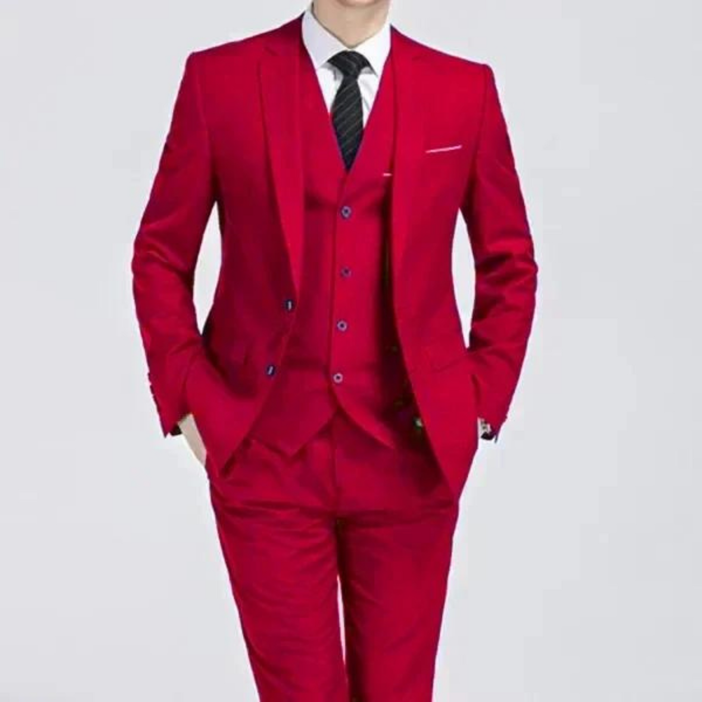 Classic Black 3-Piece Men's Formal Suit