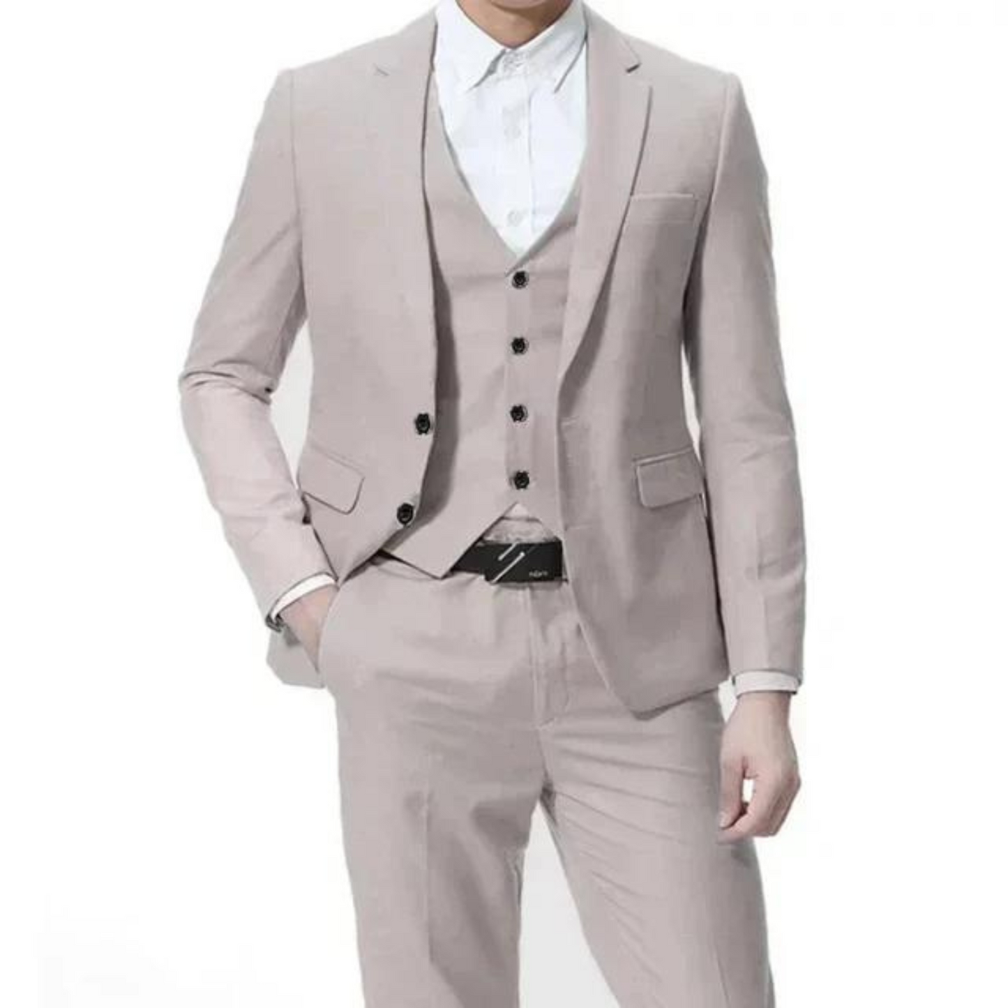Classic Black 3-Piece Men's Formal Suit