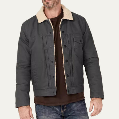 Warm Fleece Lined Denim Jacket
