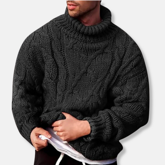 Casual Crew Neck Wool Sweater - OutfitLondon