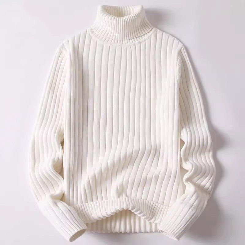 Cozy Ribbed Crew Neck Sweatshirt Pullover