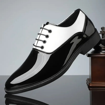 Classic Black Leather Oxford Shoes