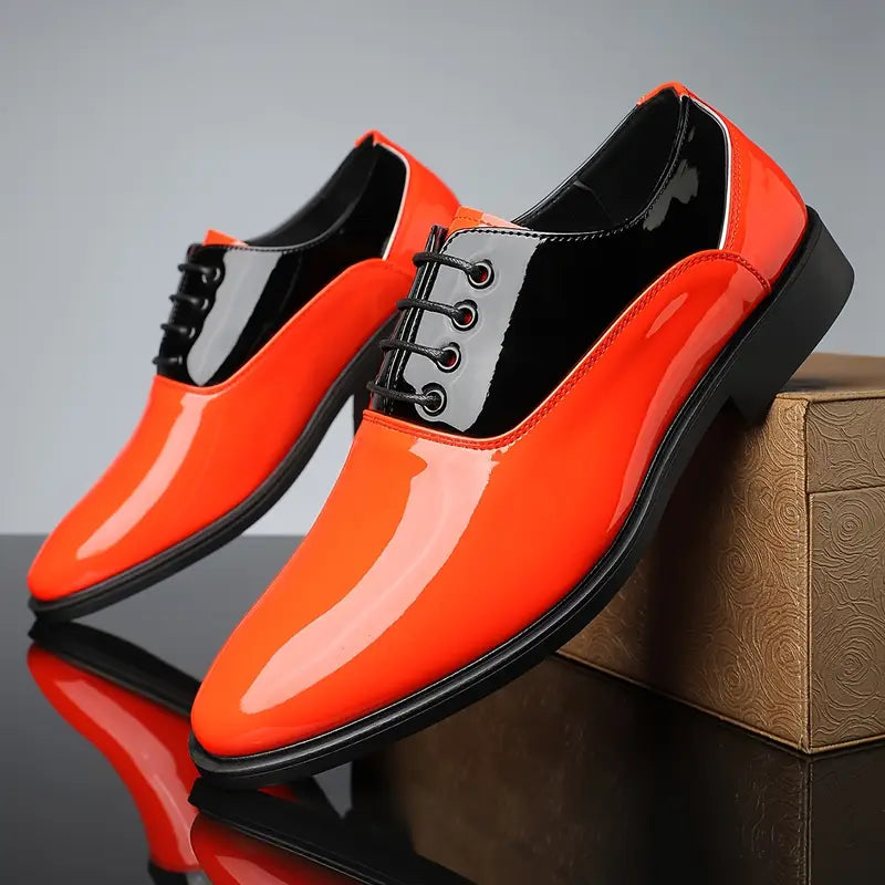 Classic Black Leather Oxford Shoes
